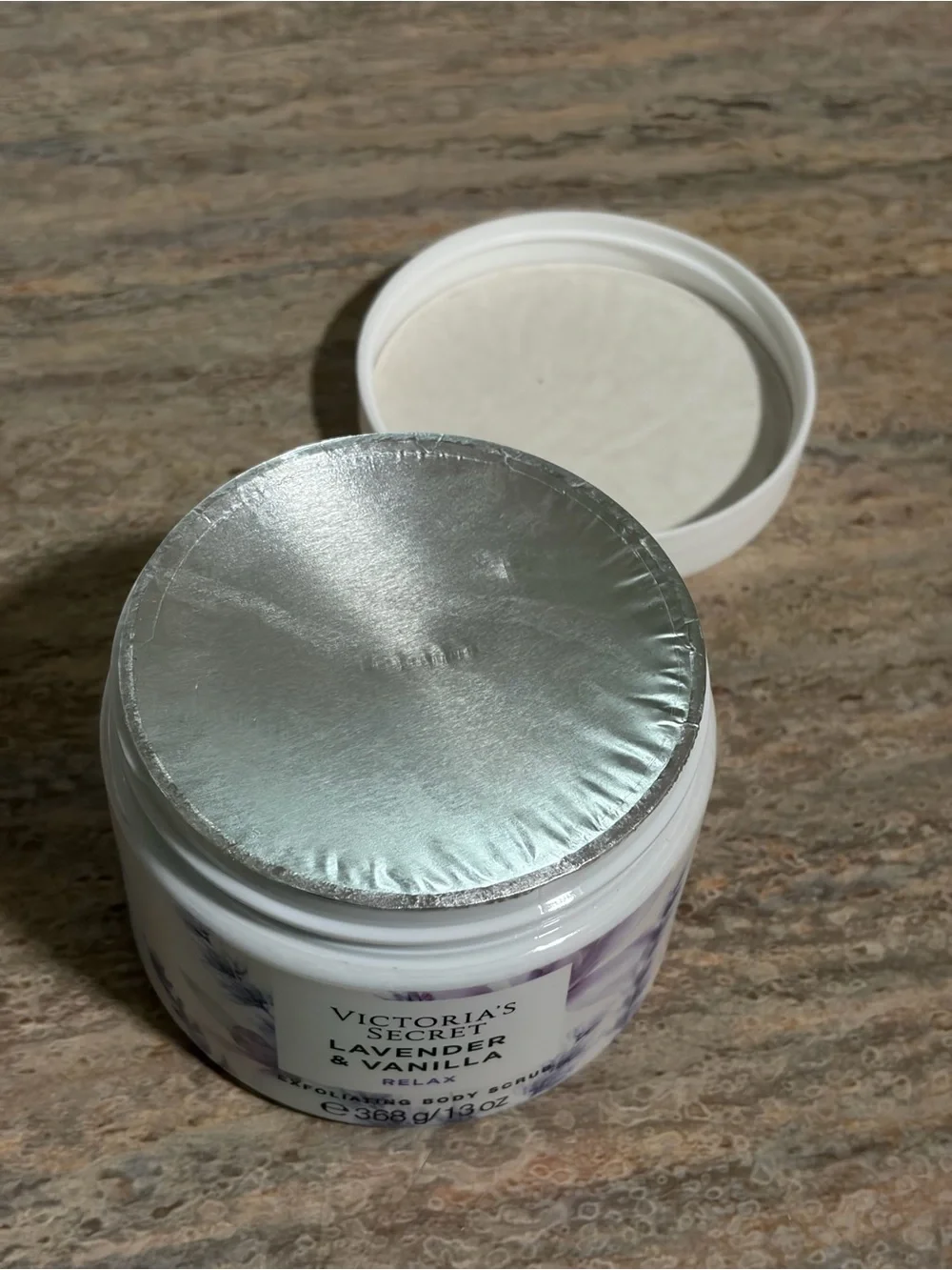 Victoria's Secret Lavender & Vanilla Cream Body Wash and Body Scrub with Walnut